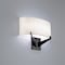 Dweled Fitzgerald 16in LED Fabric Wall Sconce 3-CCT 2700K-3000K-3500K Set to 3000K in Black WS-471 - alternate 2